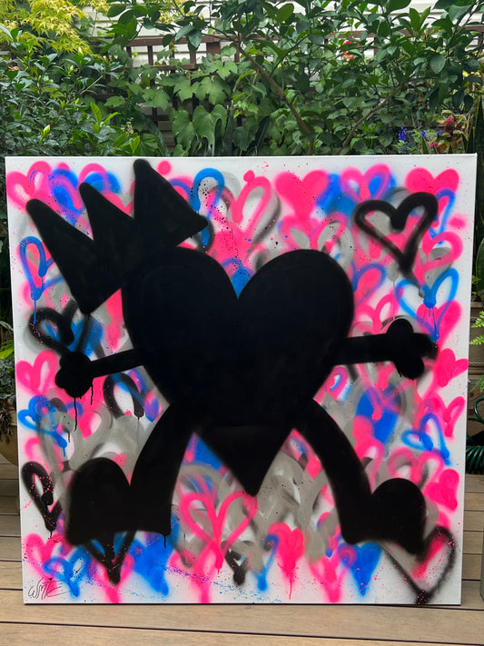 1st Heart on Canvas